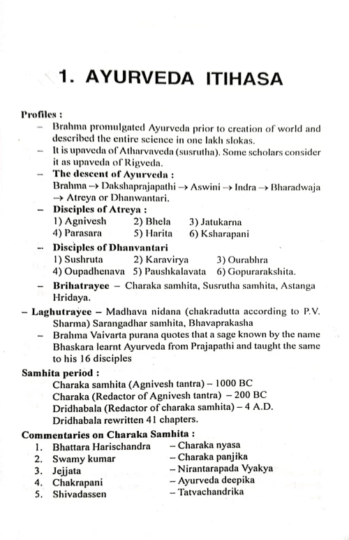 Question Bank for Ayurvedic P. G. Entrance Tests & Competitive Examinations & Viva-Voce of Degree Ex